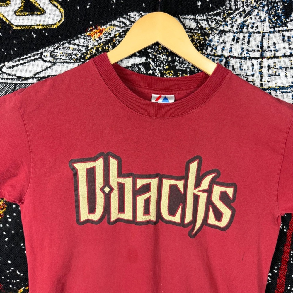 Majestic Arizona Diamondbacks Eric Byrnes 22 Red MLB T-Shirt Mens XL 1131